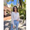 imageArachampampCloz Womens Wool Blend Lightweight Summer Business Casual Cardigan SweatersApricot