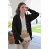 imageArachampampCloz Womens Wool Blend Lightweight Summer Business Casual Cardigan SweatersBlack