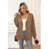 imageArachampampCloz Womens Wool Blend Lightweight Summer Business Casual Cardigan SweatersCamel