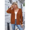 imageArachampampCloz Womens Wool Blend Lightweight Summer Business Casual Cardigan SweatersCaramel Red