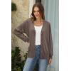 imageArachampampCloz Womens Wool Blend Lightweight Summer Business Casual Cardigan SweatersCoffee