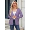 imageArachampampCloz Womens Wool Blend Lightweight Summer Business Casual Cardigan SweatersElegant Purple