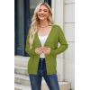imageArachampampCloz Womens Wool Blend Lightweight Summer Business Casual Cardigan SweatersGrass Green