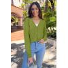 imageArachampampCloz Womens Wool Blend Lightweight Summer Business Casual Cardigan SweatersGrass Green