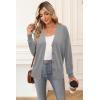 imageArachampampCloz Womens Wool Blend Lightweight Summer Business Casual Cardigan SweatersGray