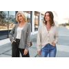 imageArachampampCloz Womens Wool Blend Lightweight Summer Business Casual Cardigan SweatersGray