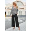 imageArachampampCloz Womens Wool Blend Lightweight Summer Business Casual Cardigan SweatersGray