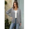 imageArachampampCloz Womens Wool Blend Lightweight Summer Business Casual Cardigan SweatersGray