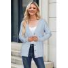 imageArachampampCloz Womens Wool Blend Lightweight Summer Business Casual Cardigan SweatersLight Blue
