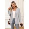 imageArachampampCloz Womens Wool Blend Lightweight Summer Business Casual Cardigan SweatersLight Gray