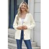 imageArachampampCloz Womens Wool Blend Lightweight Summer Business Casual Cardigan SweatersWhite