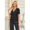 imageArachampampCloz Womens Wool Blended Cropped Cardigan Sweater 2025 Short Sleeve Shrug Business Casual Outfits Lightweight TopBlack