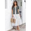 imageArachampampCloz Womens Wool Blended Cropped Cardigan Sweater 2025 Short Sleeve Shrug Business Casual Outfits Lightweight TopDark Gray