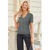 imageArachampampCloz Womens Wool Blended Cropped Cardigan Sweater 2025 Short Sleeve Shrug Business Casual Outfits Lightweight TopDark Gray