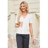 imageArachampampCloz Womens Wool Blended Cropped Cardigan Sweater 2025 Short Sleeve Shrug Business Casual Outfits Lightweight TopOffwhite
