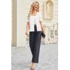 imageArachampampCloz Womens Wool Blended Cropped Cardigan Sweater 2025 Short Sleeve Shrug Business Casual Outfits Lightweight TopOffwhite