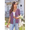 imageArachampampCloz Womens Wool Blended Cropped Cardigan Sweater 2025 Short Sleeve Shrug Business Casual Outfits Lightweight TopPurple