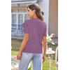 imageArachampampCloz Womens Wool Blended Cropped Cardigan Sweater 2025 Short Sleeve Shrug Business Casual Outfits Lightweight TopPurple