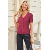 imageArachampampCloz Womens Wool Blended Cropped Cardigan Sweater 2025 Short Sleeve Shrug Business Casual Outfits Lightweight TopRuby Pink