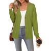 imageArachampampCloz Womens Wool Blend Lightweight Summer Business Casual Cardigan SweatersGrass Green