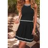 imageArachampampCloz Womens 2 Piece Skirt Sets 2025 Fashion Summer Knit Striped Tank Tops Mini Pleated Skirts OutfitsBlack and White