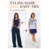 imageArachampampCloz Womens 2 Piece Skirt Sets 2025 Fashion Summer Knit Striped Tank Tops Mini Pleated Skirts OutfitsNavy and White