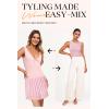 imageArachampampCloz Womens 2 Piece Skirt Sets 2025 Fashion Summer Knit Striped Tank Tops Mini Pleated Skirts OutfitsPink and Orange