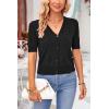 imageArachampampCloz Womens Lightweight Summer Business Casual Cropped Short Sleeve CardiganBlack
