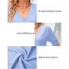 imageArachampampCloz Womens Lightweight Summer Business Casual Cropped Short Sleeve CardiganBlue