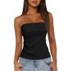 imageArachampampCloz Womens Silk Blend Non Slip Summer Going Out Tube Tops 2025Black
