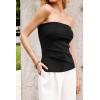 imageArachampampCloz Womens Silk Blend Non Slip Summer Going Out Tube Tops 2025Black