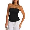 imageArachampampCloz Womens Silk Blend Non Slip Summer Going Out Tube Tops 2025Black