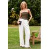 imageArachampampCloz Womens Silk Blend Non Slip Summer Going Out Tube Tops 2025Brown