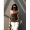 imageArachampampCloz Womens Silk Blend Non Slip Summer Going Out Tube Tops 2025Coffee