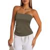 imageArachampampCloz Womens Silk Blend Non Slip Summer Going Out Tube Tops 2025Coffee
