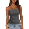 imageArachampampCloz Womens Silk Blend Non Slip Summer Going Out Tube Tops 2025Dark Gray