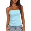 imageArachampampCloz Womens Silk Blend Non Slip Summer Going Out Tube Tops 2025Light Blue