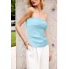 imageArachampampCloz Womens Silk Blend Non Slip Summer Going Out Tube Tops 2025Light Blue