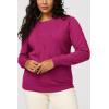 imageArachampampCloz Womens Soft Knit Sweater Fall Dressy Casual Pullover TopsAdark Rose