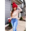 imageArachampampCloz Womens Soft Knit Sweater Fall Dressy Casual Pullover TopsAdeep Apricot