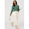 imageArachampampCloz Womens Soft Knit Sweater Fall Dressy Casual Pullover TopsAgray Green
