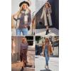 imageArachampampCloz Womens Soft Knit Sweater Fall Dressy Casual Pullover TopsAgray Purple