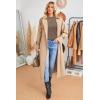 imageArachampampCloz Womens Soft Knit Sweater Fall Dressy Casual Pullover TopsAheather Coffee