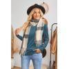 imageArachampampCloz Womens Soft Knit Sweater Fall Dressy Casual Pullover TopsApeacock Blue
