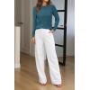 imageArachampampCloz Womens Soft Knit Sweater Fall Dressy Casual Pullover TopsApeacock Blue