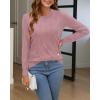imageArachampampCloz Womens Soft Knit Sweater Fall Dressy Casual Pullover TopsApink