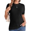 imageArachampampCloz Womens Soft Knit Sweater Fall Dressy Casual Pullover TopsBlack5006