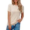 imageArachampampCloz Womens Wool Blend Business Casual Loose Fit Summer Sweaters OutfitsApricot