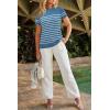 imageArachampampCloz Womens Wool Blend Business Casual Loose Fit Summer Sweaters OutfitsBluewhite