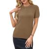 imageArachampampCloz Womens Wool Blend Business Casual Loose Fit Summer Sweaters OutfitsCamel